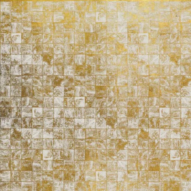 Mural Waves Tiles Gold Mural Waves Tiles Gold